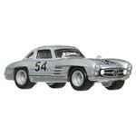 Jucarii, Copii si Bebe - Jucarii si jocuri - Vehicule si jucarii cu telecomanda - Masinute - Hot wheels transportator  mercedes-benz 55 blaues wunder cu masinuta mercedes-benz 300 sl scara 1:64 - Infinity.ro
