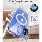 Laptop, Telefoane si Tablete - Telefoane mobile si accesorii - Accesorii Telefoane - Huse telefoane - Husa pentru iPhone 16 - ESR Classic Hybrid HaloLock Kickstsi - Transparent - Infinity.ro
