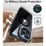 Laptop, Telefoane si Tablete - Telefoane mobile si accesorii - Accesorii Telefoane - Huse telefoane - Husa pentru iPhone 16 Pro Max - ESR Classic Hybrid HaloLock Kickstsi - Negru - Infinity.ro