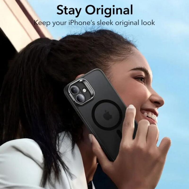 Laptop, Telefoane si Tablete - Telefoane mobile si accesorii - Accesorii Telefoane - Huse telefoane - Husa pentru iPhone 16 - ESR Classic Hybrid HaloLock Kickstsi - Negru - Infinity.ro