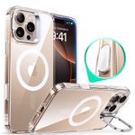 Laptop, Telefoane si Tablete - Telefoane mobile si accesorii - Accesorii Telefoane - Huse telefoane - Husa pentru iPhone 16 Pro - ESR Classic Hybrid HaloLock Kickstsi - Transparent - Infinity.ro