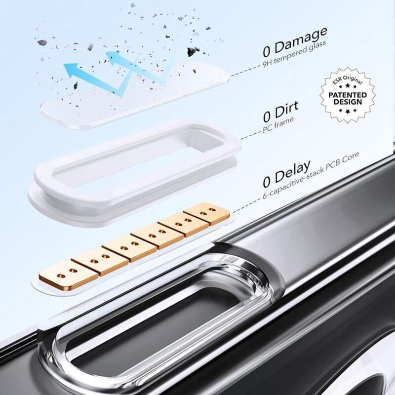 Laptop, Telefoane si Tablete - Telefoane mobile si accesorii - Accesorii Telefoane - Huse telefoane - Husa pentru iPhone 16 Pro - ESR Classic Hybrid HaloLock Kickstsi - Transparent - Infinity.ro