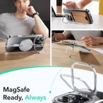 Laptop, Telefoane si Tablete - Telefoane mobile si accesorii - Accesorii Telefoane - Huse telefoane - Husa pentru iPhone 16 Pro - ESR Classic Hybrid HaloLock Kickstsi - Transparent - Infinity.ro