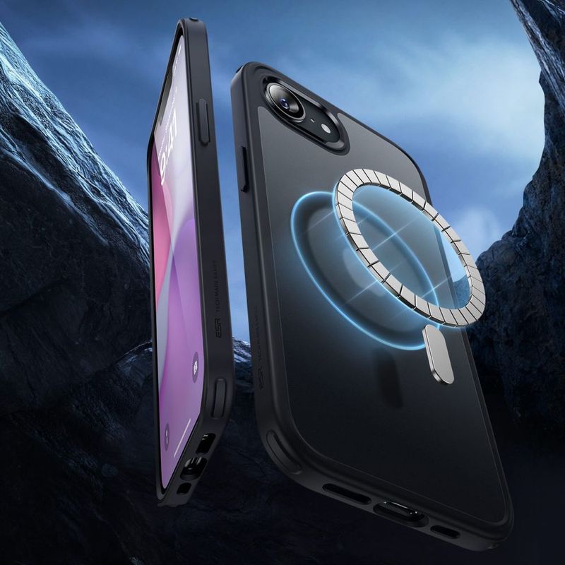 Laptop, Telefoane si Tablete - Telefoane mobile si accesorii - Accesorii Telefoane - Huse telefoane - Husa pentru iPhone 16e - ESR Classic Hybrid HaloLock - Negru - Infinity.ro