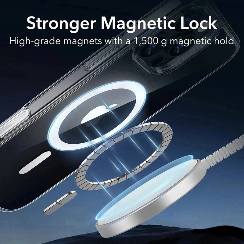 Laptop, Telefoane si Tablete - Telefoane mobile si accesorii - Accesorii Telefoane - Huse telefoane - Husa pentru iPhone 16 Pro Max - ESR Classic Hybrid HaloLock - Transparent - Infinity.ro