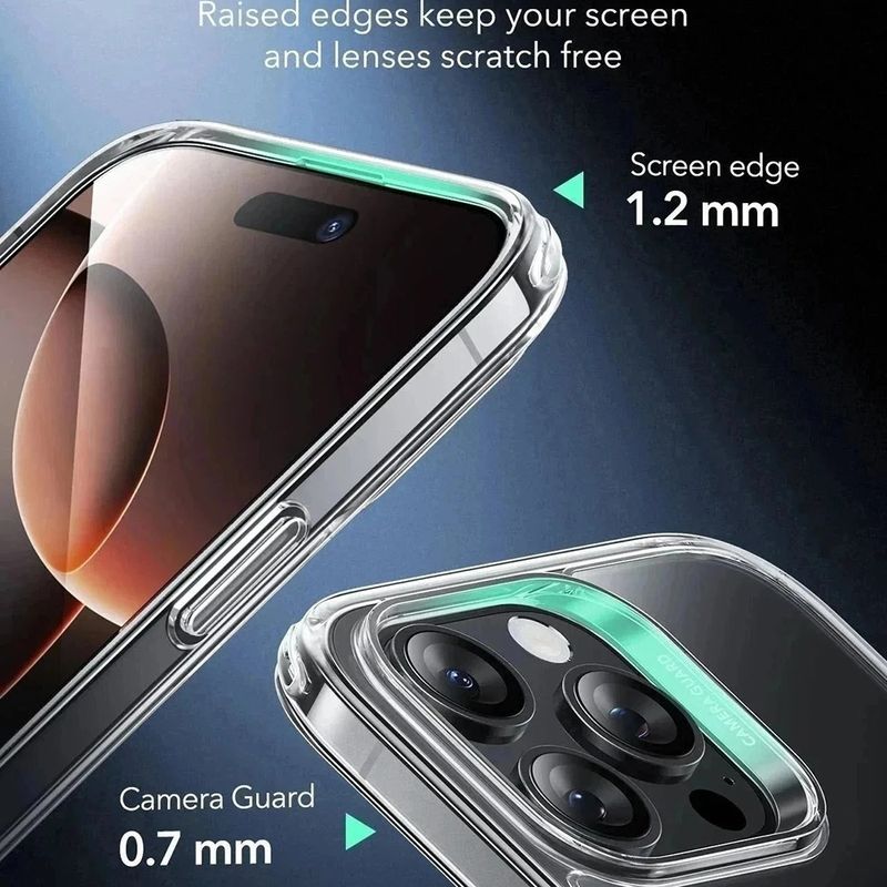Laptop, Telefoane si Tablete - Telefoane mobile si accesorii - Accesorii Telefoane - Huse telefoane - Husa pentru iPhone 16 Pro Max - ESR Classic Hybrid HaloLock - Transparent - Infinity.ro