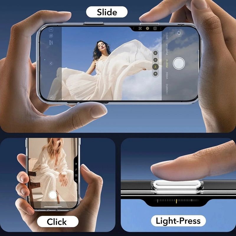 Laptop, Telefoane si Tablete - Telefoane mobile si accesorii - Accesorii Telefoane - Huse telefoane - Husa pentru iPhone 16 Pro Max - ESR Classic Hybrid HaloLock - Transparent - Infinity.ro