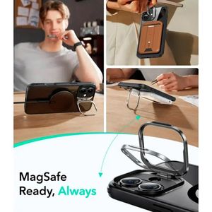 Husa pentru iPhone 16 - ESR Classic Hybrid HaloLock Kickstsi - Negru