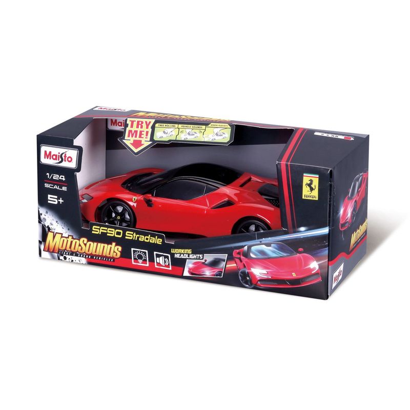 Jucarii, Copii si Bebe - Jucarii si jocuri - Vehicule si jucarii cu telecomanda - Masinute - Maisto masinuta cu sunete si lumini ferrari sf90 stradale scara 1 la 24 - Infinity.ro