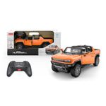 Jucarii, Copii si Bebe - Jucarii si jocuri - Vehicule si jucarii cu telecomanda - Masinute - Masina cu telecomanda gmc hummer ev portocaliu scara 1 la 16 - Infinity.ro