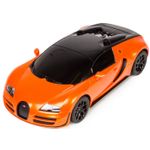 Jucarii, Copii si Bebe - Jucarii si jocuri - Vehicule si jucarii cu telecomanda - Masinute - Masina cu telecomanda bugatti grand sport vitesse portocalie cu scara 1 la 18 - Infinity.ro
