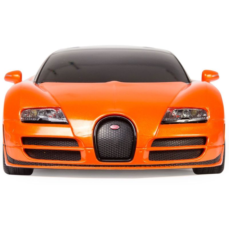 Jucarii, Copii si Bebe - Jucarii si jocuri - Vehicule si jucarii cu telecomanda - Masinute - Masina cu telecomanda bugatti grand sport vitesse portocalie cu scara 1 la 18 - Infinity.ro