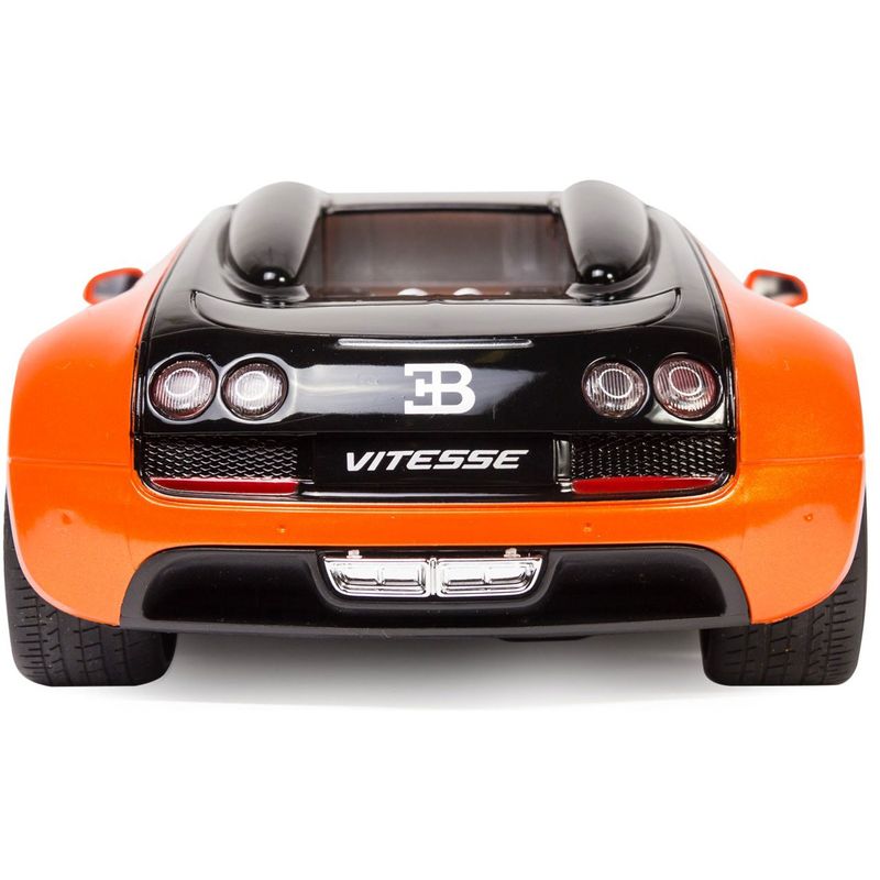 Jucarii, Copii si Bebe - Jucarii si jocuri - Vehicule si jucarii cu telecomanda - Masinute - Masina cu telecomanda bugatti grand sport vitesse portocalie cu scara 1 la 18 - Infinity.ro