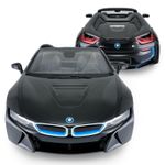 Jucarii, Copii si Bebe - Jucarii si jocuri - Vehicule si jucarii cu telecomanda - Masinute - Masina cu telecomanda bmw i8 negru scara 1 la 12 - Infinity.ro