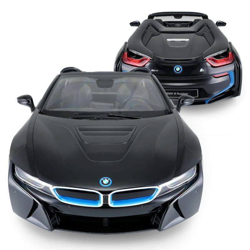 Jucarii, Copii si Bebe - Jucarii si jocuri - Vehicule si jucarii cu telecomanda - Masinute - Masina cu telecomanda bmw i8 negru scara 1 la 12 - Infinity.ro