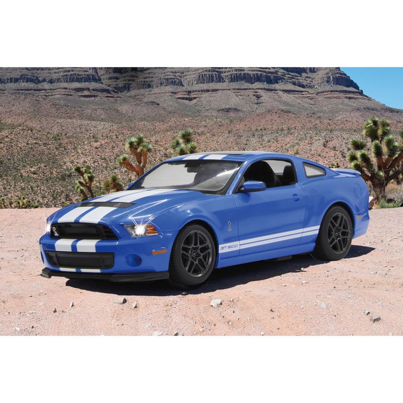 Jucarii, Copii si Bebe - Jucarii si jocuri - Vehicule si jucarii cu telecomanda - Masinute - Masina cu telecomanda ford shelby gt500 albastru cu scara 1 la 14 - Infinity.ro