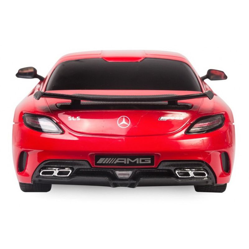 Jucarii, Copii si Bebe - Jucarii si jocuri - Vehicule si jucarii cu telecomanda - Masinute - Masina cu telecomanda mercedes-benz sls amg rosu cu scara 1 la 18 - Infinity.ro