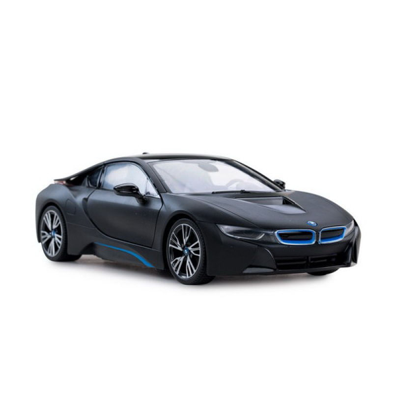 Jucarii, Copii si Bebe - Jucarii si jocuri - Vehicule si jucarii cu telecomanda - Masinute - Masina cu telecomanda bmw i8 negru cu scara 1 la 18 - Infinity.ro