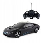 Jucarii, Copii si Bebe - Jucarii si jocuri - Vehicule si jucarii cu telecomanda - Masinute - Masina cu telecomanda bmw i8 negru cu scara 1 la 18 - Infinity.ro