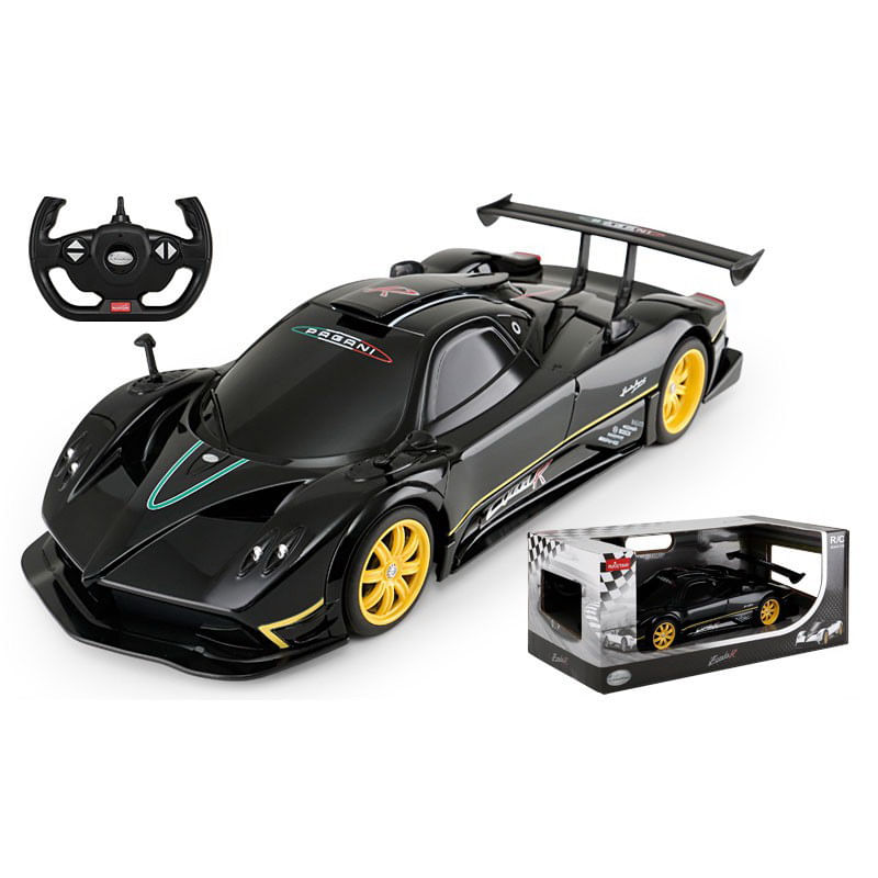 Jucarii, Copii si Bebe - Jucarii si jocuri - Vehicule si jucarii cu telecomanda - Masinute - Masina cu telecomanda pagani zonda r negru cu scara 1 la 14 - Infinity.ro