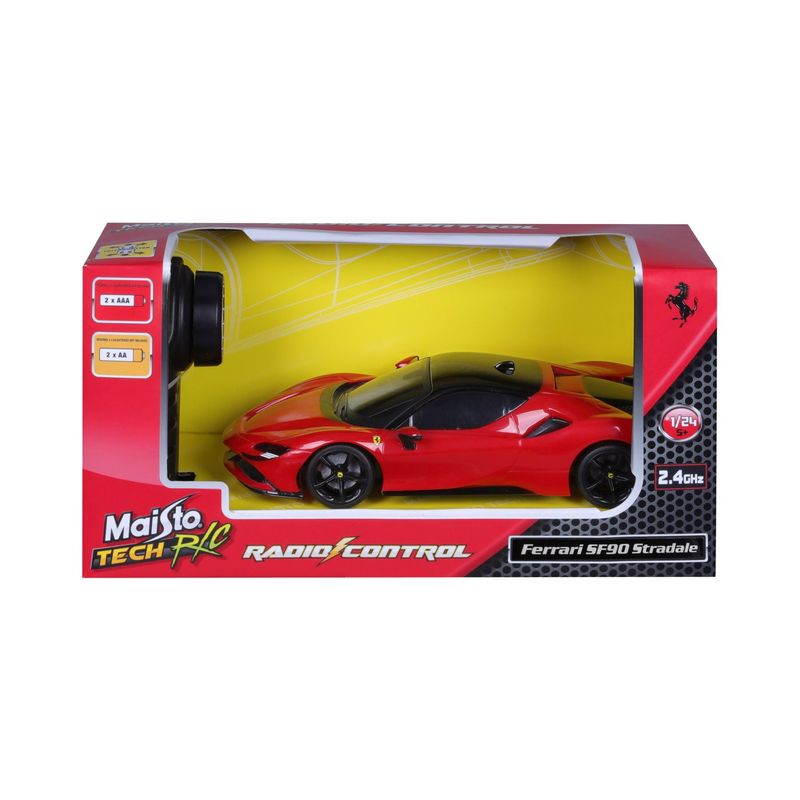 Jucarii, Copii si Bebe - Jucarii si jocuri - Vehicule si jucarii cu telecomanda - Masinute - Maisto masinuta cu telecomanda 2.4ghz ferrari sf90 stradale scara 1 la 24 - Infinity.ro