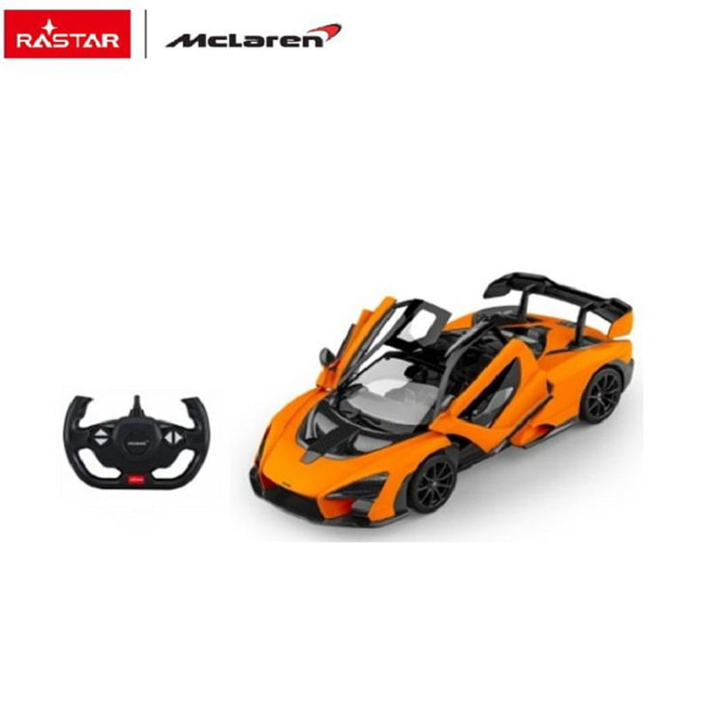 Jucarii, Copii si Bebe - Jucarii si jocuri - Vehicule si jucarii cu telecomanda - Masinute - Masina cu telecomanda mclaren senna portocaliu cu scara 1 la 14 - Infinity.ro