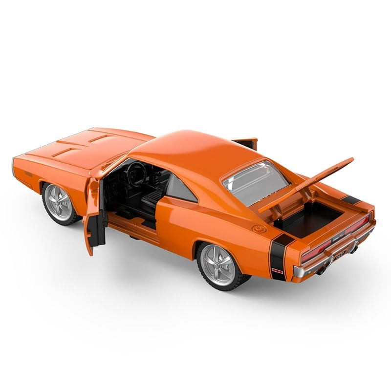 Jucarii, Copii si Bebe - Jucarii si jocuri - Vehicule si jucarii cu telecomanda - Masinute - Masinuta metalica dodge charger r/t 1970 portocaliu scara 1 la 36 - Infinity.ro