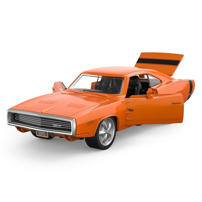 Jucarii, Copii si Bebe - Jucarii si jocuri - Vehicule si jucarii cu telecomanda - Masinute - Masinuta metalica dodge charger r/t 1970 portocaliu scara 1 la 36 - Infinity.ro