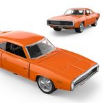Jucarii, Copii si Bebe - Jucarii si jocuri - Vehicule si jucarii cu telecomanda - Masinute - Masinuta metalica dodge charger r/t 1970 portocaliu scara 1 la 36 - Infinity.ro