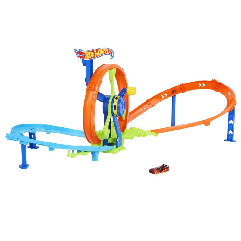 Jucarii, Copii si Bebe - Jucarii si jocuri - Vehicule si jucarii cu telecomanda - Masinute - Hot wheel stunt tracks cursa lansare rapida in bucla - Infinity.ro