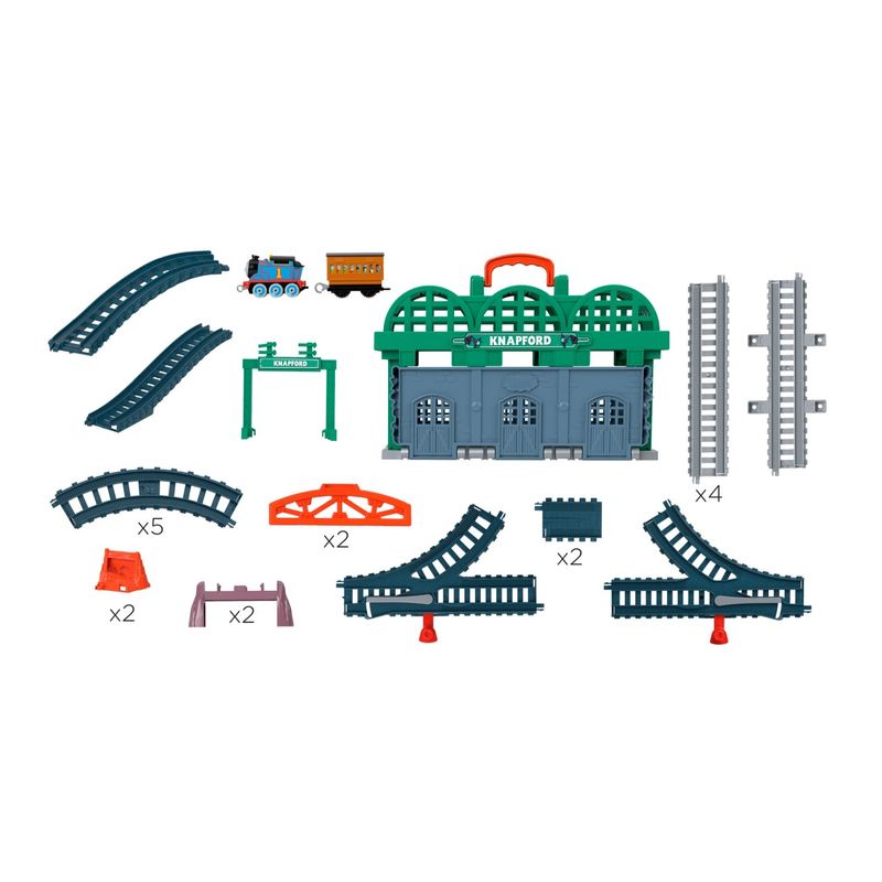 Jucarii, Copii si Bebe - Jucarii si jocuri - Vehicule si jucarii cu telecomanda - Masinute - Thomas set de joaca motorizat gara knapford - Infinity.ro