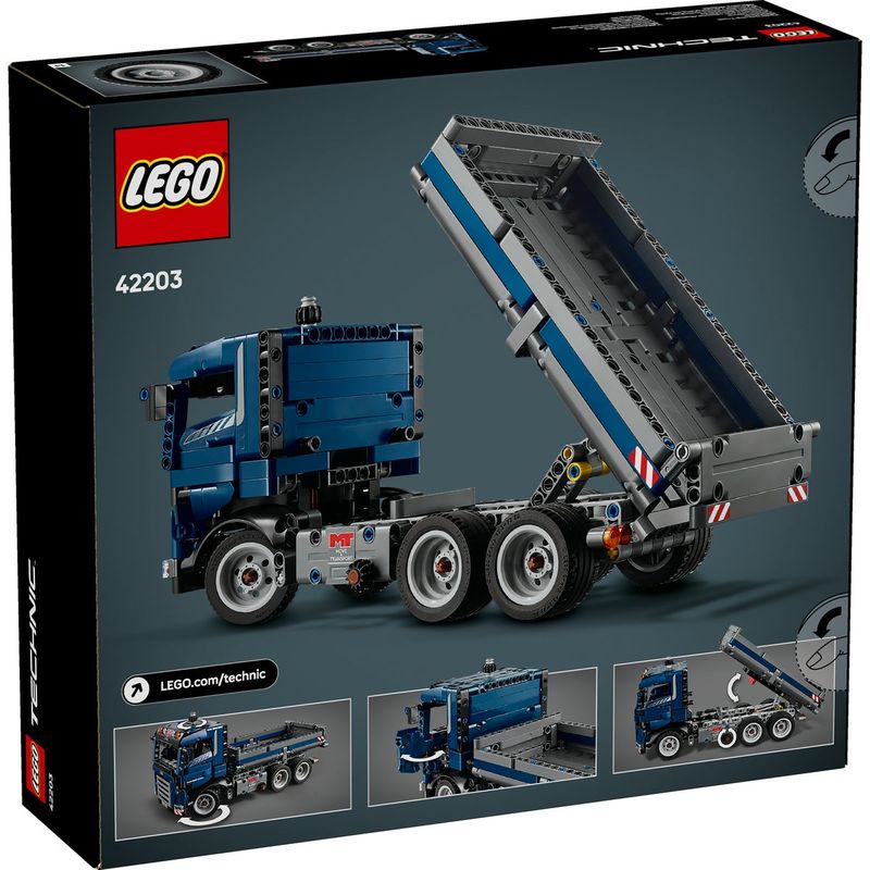 Jucarii, Copii si Bebe - Jucarii si jocuri - Seturi de constructie si cuburi - Seturi de constructie - Lego technic camion cu bena basculanta 42203 - Infinity.ro