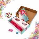 Jucarii, Copii si Bebe - Jucarii si jocuri - Jucarii & jocuri educative - Seturi de artizanat - Plexi flexi gherghef pentru impletit cu 800 elastice din cauciuc si 15 accesorii - Infinity.ro