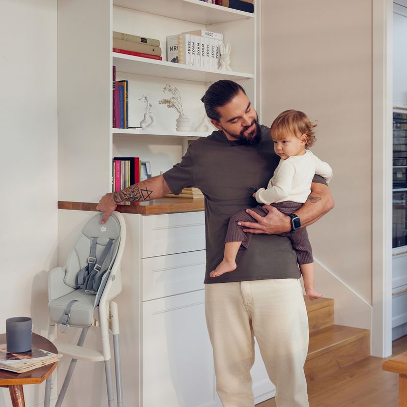 Jucarii, Copii si Bebe - Hrana si alaptare - Biberoane, suzete si accesorii hranire - Articole hranire bebelusi - Scaun de masa Kinderkraft dinnly, grey - Infinity.ro