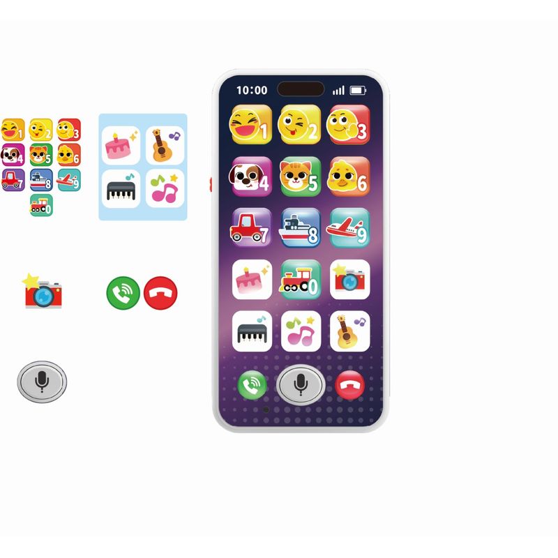 Jucarii, Copii si Bebe - Jucarii si jocuri - Jucarii bebelusi - Jucarii interactive bebelusi - Telefon mobil interactiv bebe inregistreaza si invata - Infinity.ro