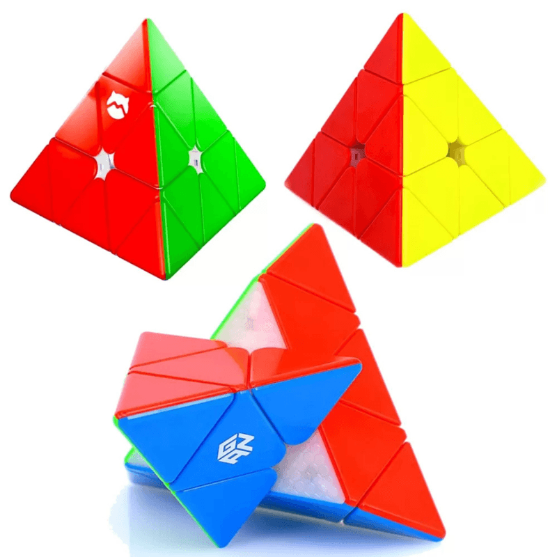Jucarii, Copii si Bebe - Jucarii si jocuri - Jucarii & jocuri educative - Jocuri de memorie si inteligenta - Cub gan monster go mg pyraminx standard - Infinity.ro