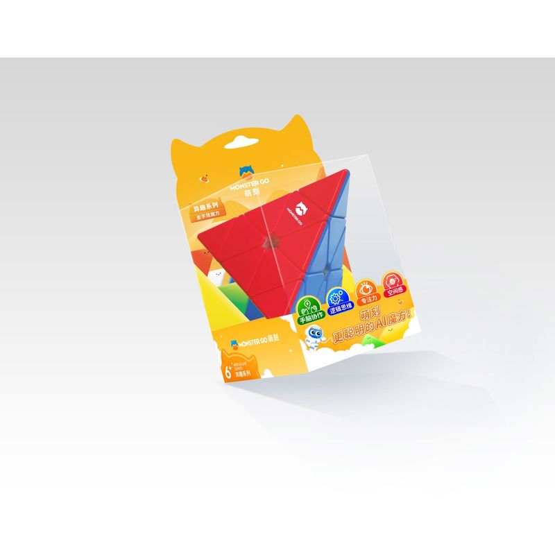 Jucarii, Copii si Bebe - Jucarii si jocuri - Jucarii & jocuri educative - Jocuri de memorie si inteligenta - Cub gan monster go mg pyraminx standard - Infinity.ro