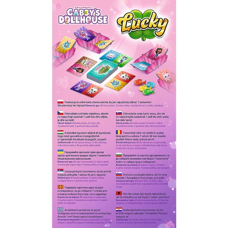 Jucarii, Copii si Bebe - Jucarii si jocuri - Jocuri si puzzle - Jocuri de societate - Trefl gabbys Dollhouse joc lucky - Infinity.ro