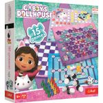 Jucarii, Copii si Bebe - Jucarii si jocuri - Jocuri si puzzle - Jocuri de societate - Trefl gabbys Dollhouse set 15 jocuri clasice - Infinity.ro