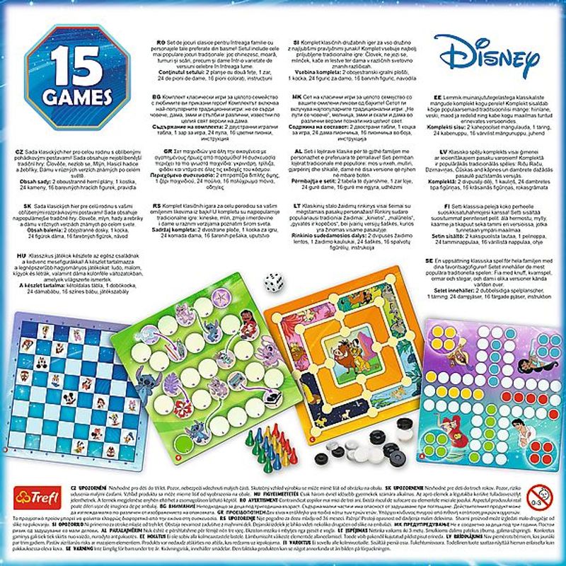 Jucarii, Copii si Bebe - Jucarii si jocuri - Jocuri si puzzle - Jocuri de societate - Joc de societate disney colectie 15 jocuri - Infinity.ro