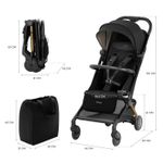 Jucarii, Copii si Bebe - Carucioare si articole de transport - Carucioare - Carucioare sport - Carucior sport Kinderkraft pilot 2, 0-22 kg, midnight black - Infinity.ro