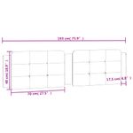 Casa si Gradina - Mobilier - Paturi si accesorii - Accesorii paturi - Tablie de pat Gri din beton 150 cm Lemn compozit - Infinity.ro