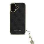 Laptop, Telefoane si Tablete - Telefoane mobile si accesorii - Accesorii Telefoane - Huse telefoane - Husa pentru iPhone 16 Plus - Guess Hardcase 4G Charms Collection (GUHCP16MGF4GGR) - Negru - Infinity.ro
