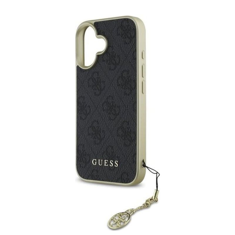 Laptop, Telefoane si Tablete - Telefoane mobile si accesorii - Accesorii Telefoane - Huse telefoane - Husa pentru iPhone 16 Plus - Guess Hardcase 4G Charms Collection (GUHCP16MGF4GGR) - Negru - Infinity.ro