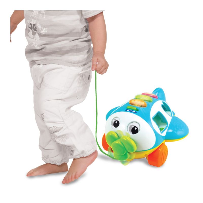 Jucarii, Copii si Bebe - Jucarii si jocuri - Jucarii bebelusi - Jucarii interactive bebelusi - Winfun jucarie de tras avion cu activitati - Infinity.ro