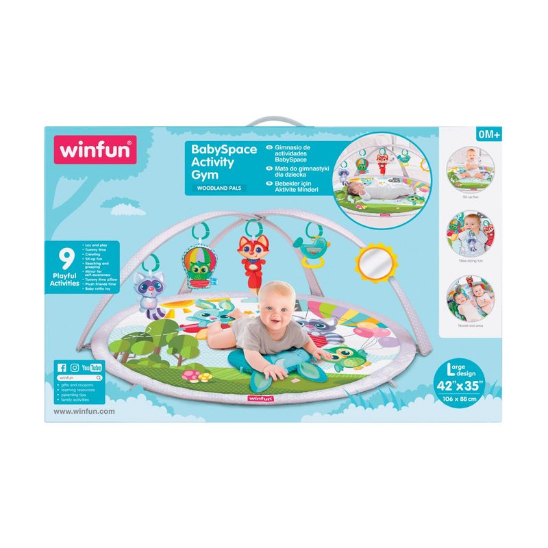 Jucarii, Copii si Bebe - Jucarii si jocuri - Jucarii bebelusi - Jucarii interactive bebelusi - Winfun salteluta cu activitati - Infinity.ro