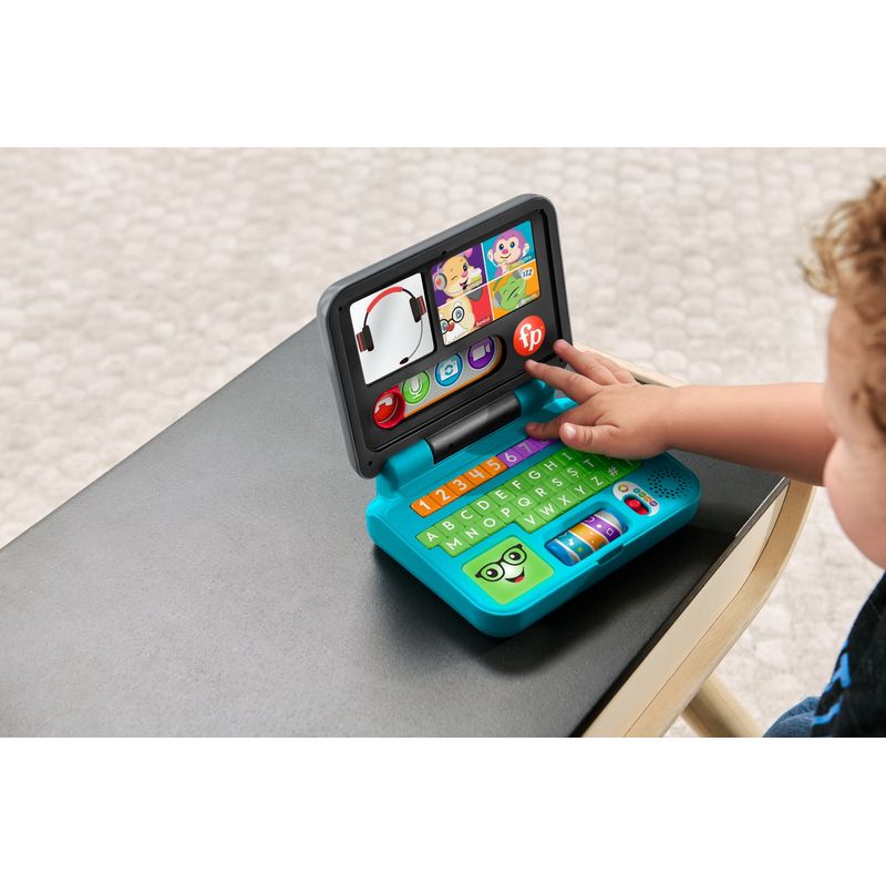 Jucarii, Copii si Bebe - Jucarii si jocuri - Jucarii bebelusi - Jucarii interactive bebelusi - Fisher price laugh&learn laptop interactiv in limba romana - Infinity.ro