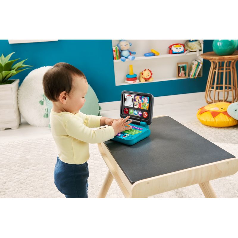 Jucarii, Copii si Bebe - Jucarii si jocuri - Jucarii bebelusi - Jucarii interactive bebelusi - Fisher price laugh&learn laptop interactiv in limba romana - Infinity.ro