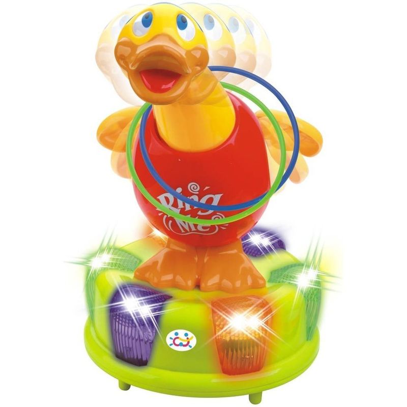 Jucarii, Copii si Bebe - Jucarii si jocuri - Jucarii bebelusi - Jucarii interactive bebelusi - Ratusca cu inele vesele - Infinity.ro