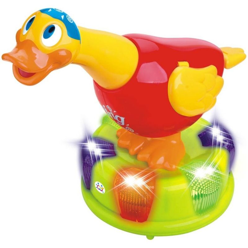 Jucarii, Copii si Bebe - Jucarii si jocuri - Jucarii bebelusi - Jucarii interactive bebelusi - Ratusca cu inele vesele - Infinity.ro